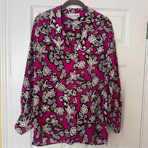Diane Von Furstenberg Silk Blouse-Medium